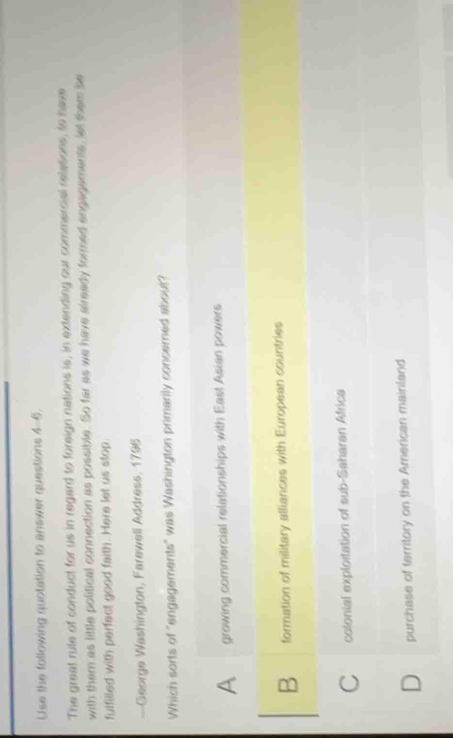 use the following quotation to answer questions 4 - 5. the great rule o…