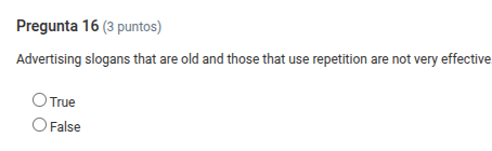 pregunta 16 (3 puntos) advertising slogans that are old and those that …