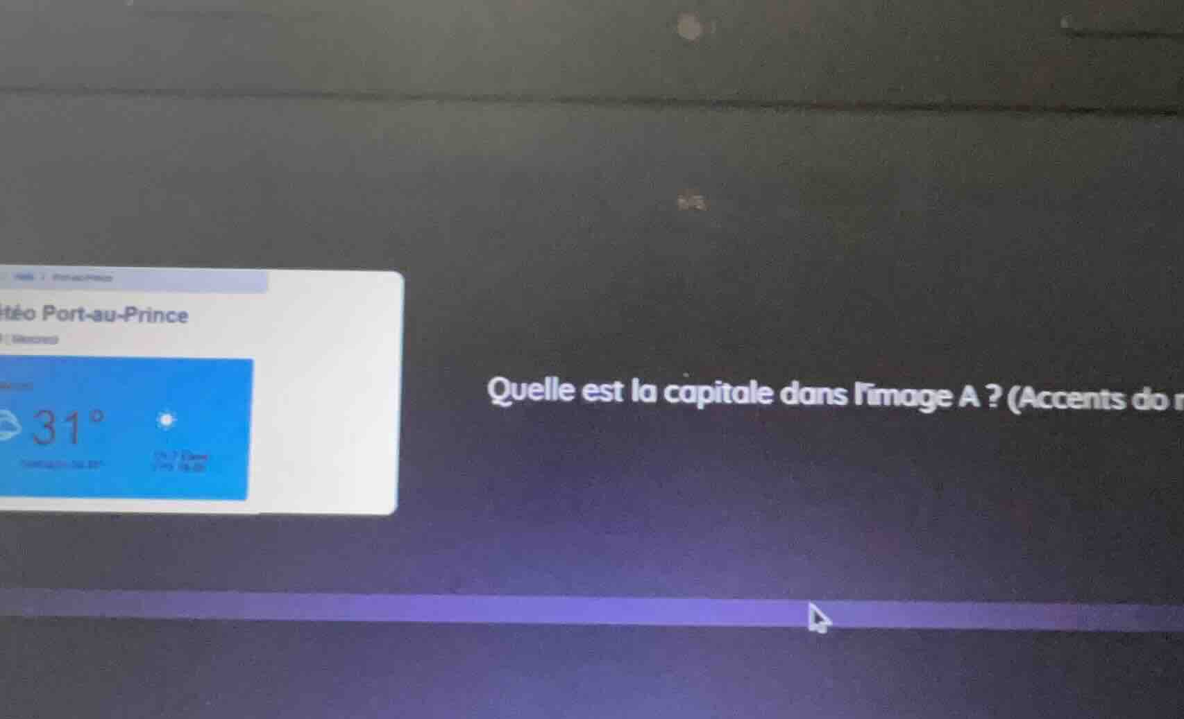 téo port-au-prince quelle est la capitale dans limage a ? (accents do n…