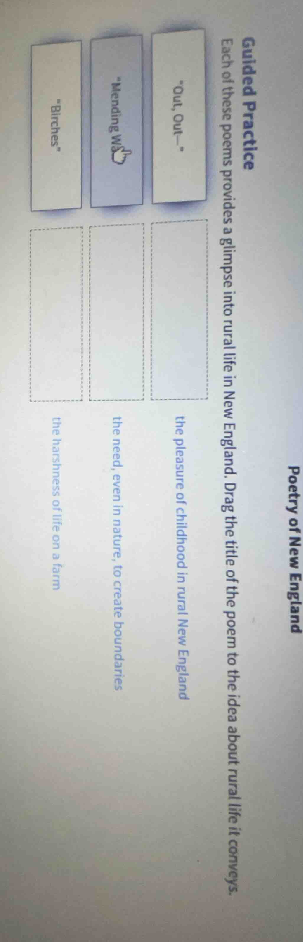 poetry of new england guided practice each of these poems provides a gl…