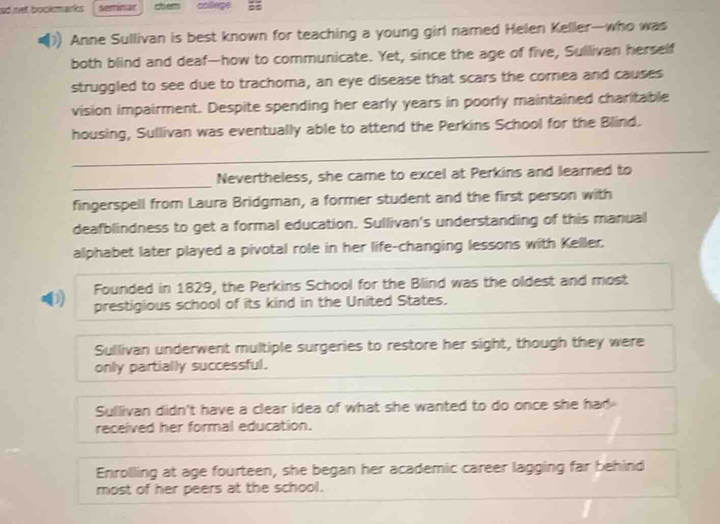 anne sullivan is best known for teaching a young girl named helen kelle…