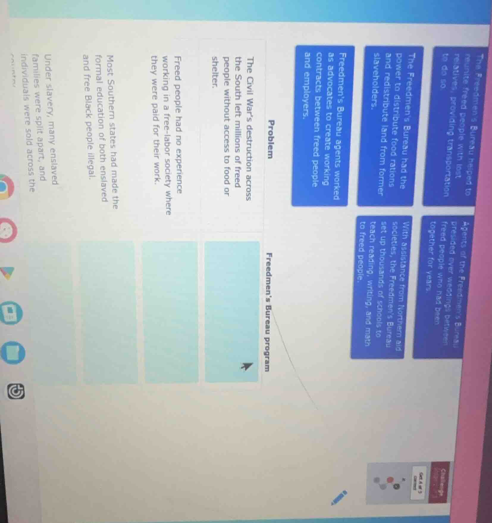 problem the civil war’s destruction across the south left millions of f…