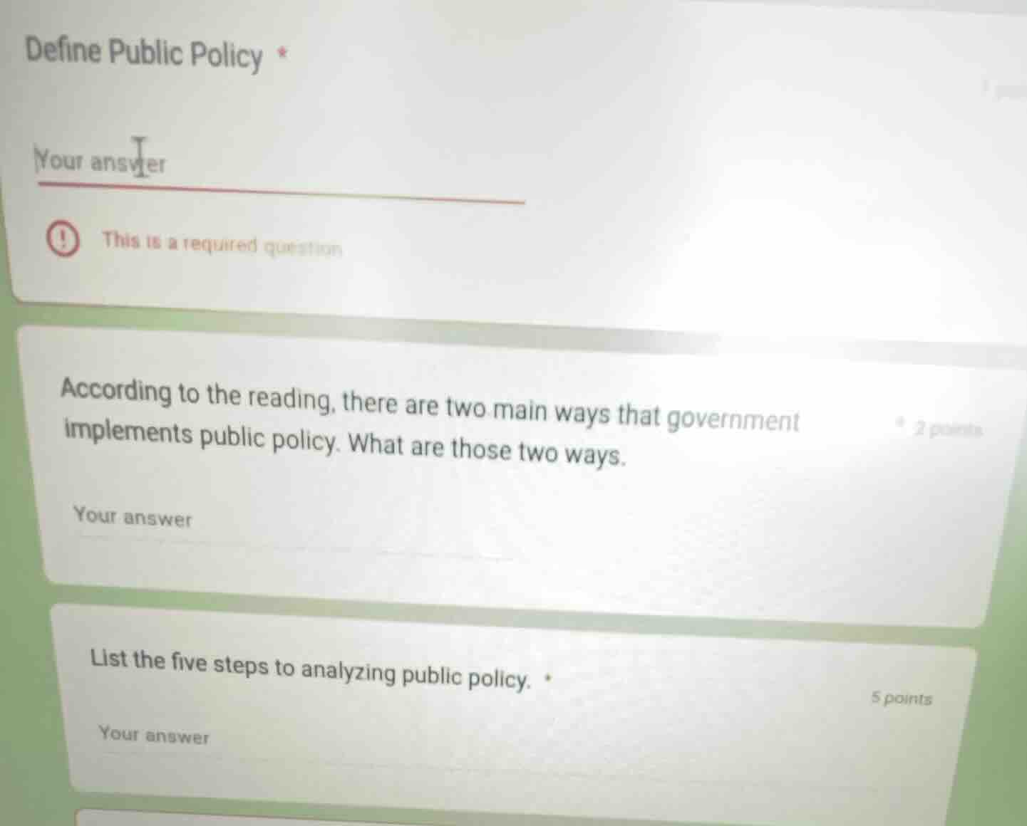 define public policy * your answer this is a required question accordin…