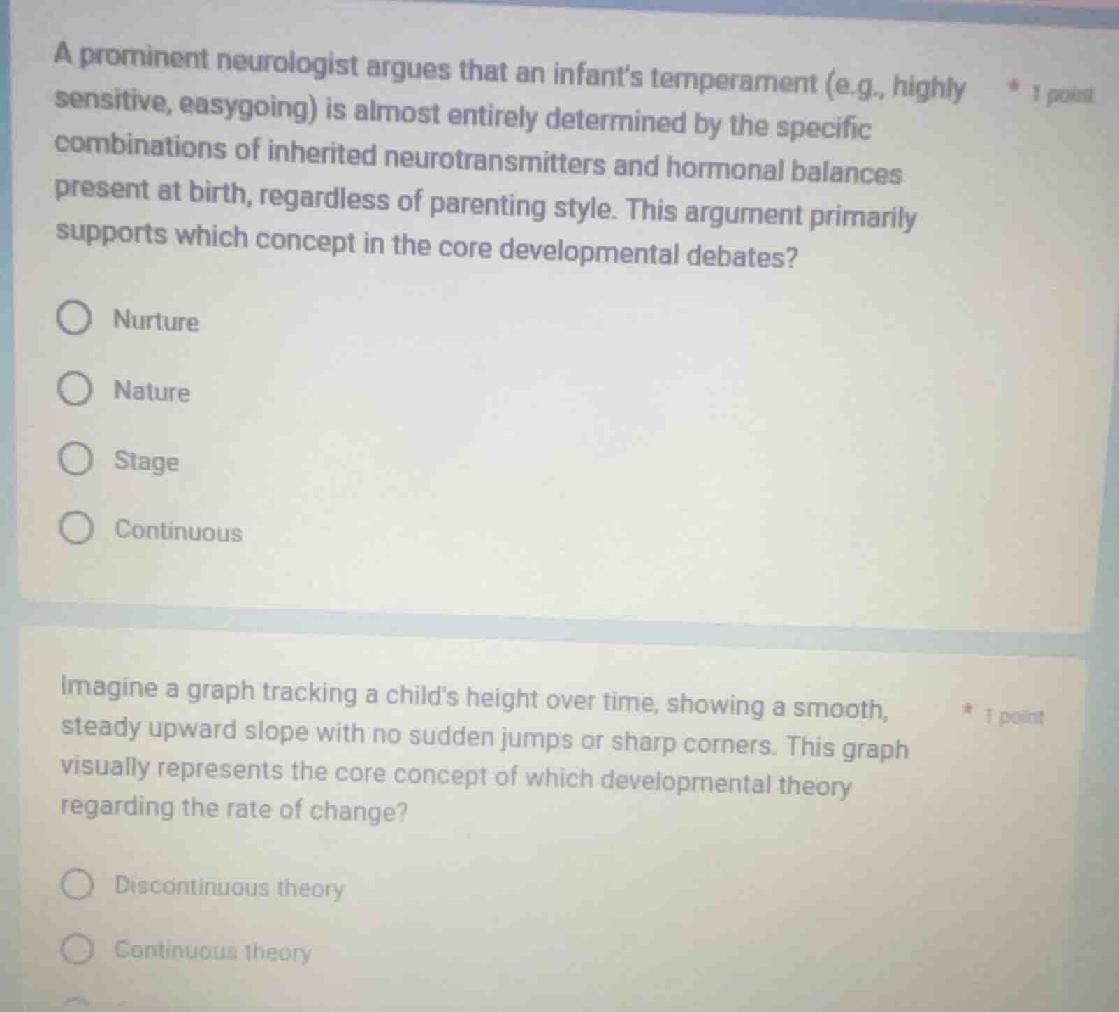 a prominent neurologist argues that an infant’s temperament (e.g., high…