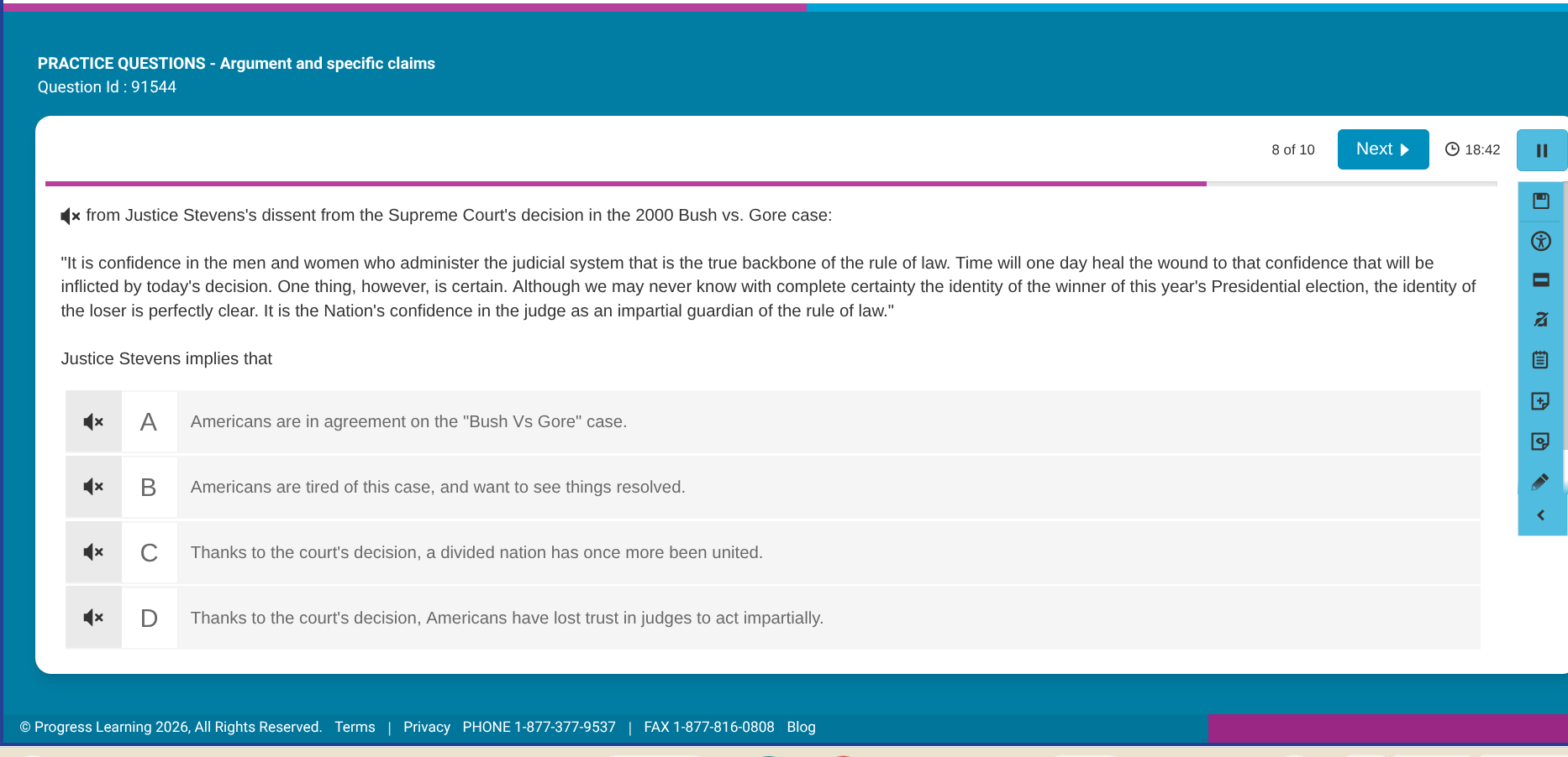 practice questions - argument and specific claims question id : 91544 8…