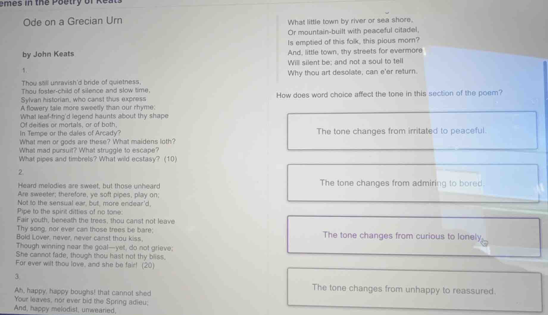 ode on a grecian urn by john keats 1. thou still unravishd bride of qui…