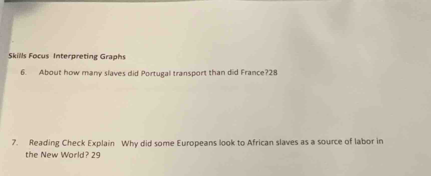 skills focus interpreting graphs 6. about how many slaves did portugal …