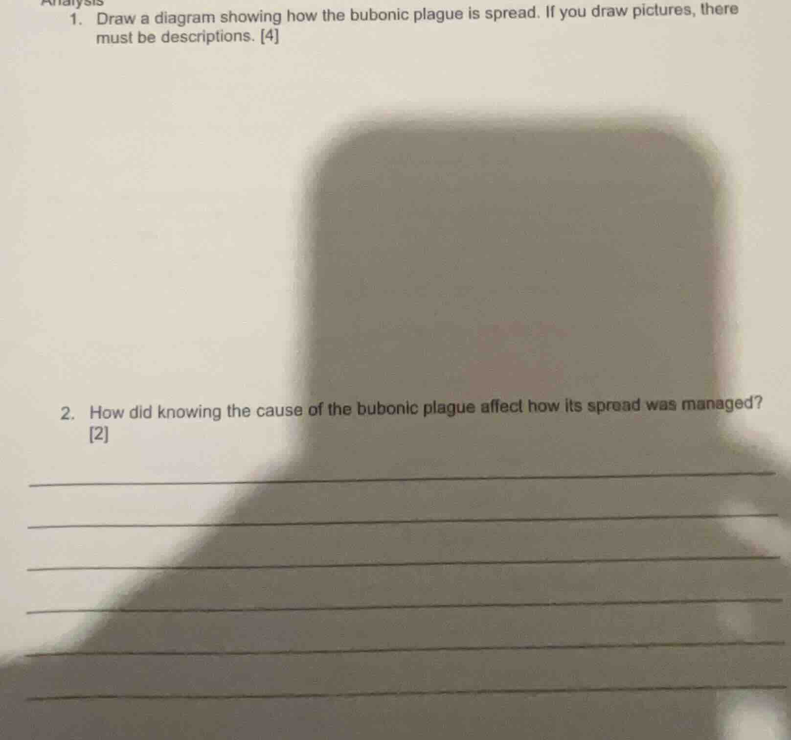 1. draw a diagram showing how the bubonic plague is spread. if you draw…
