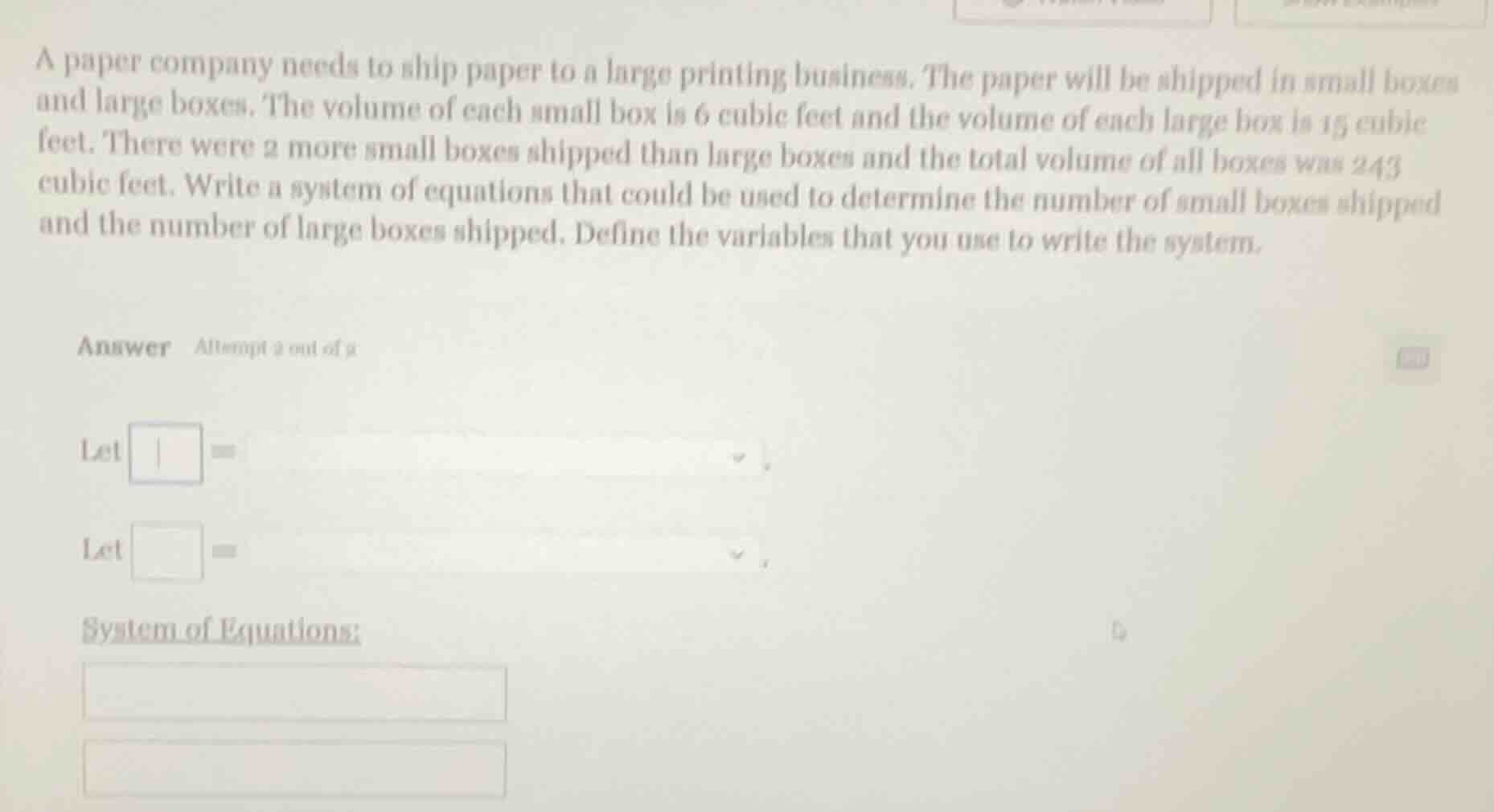 a paper company needs to ship paper to a large printing business. the p…
