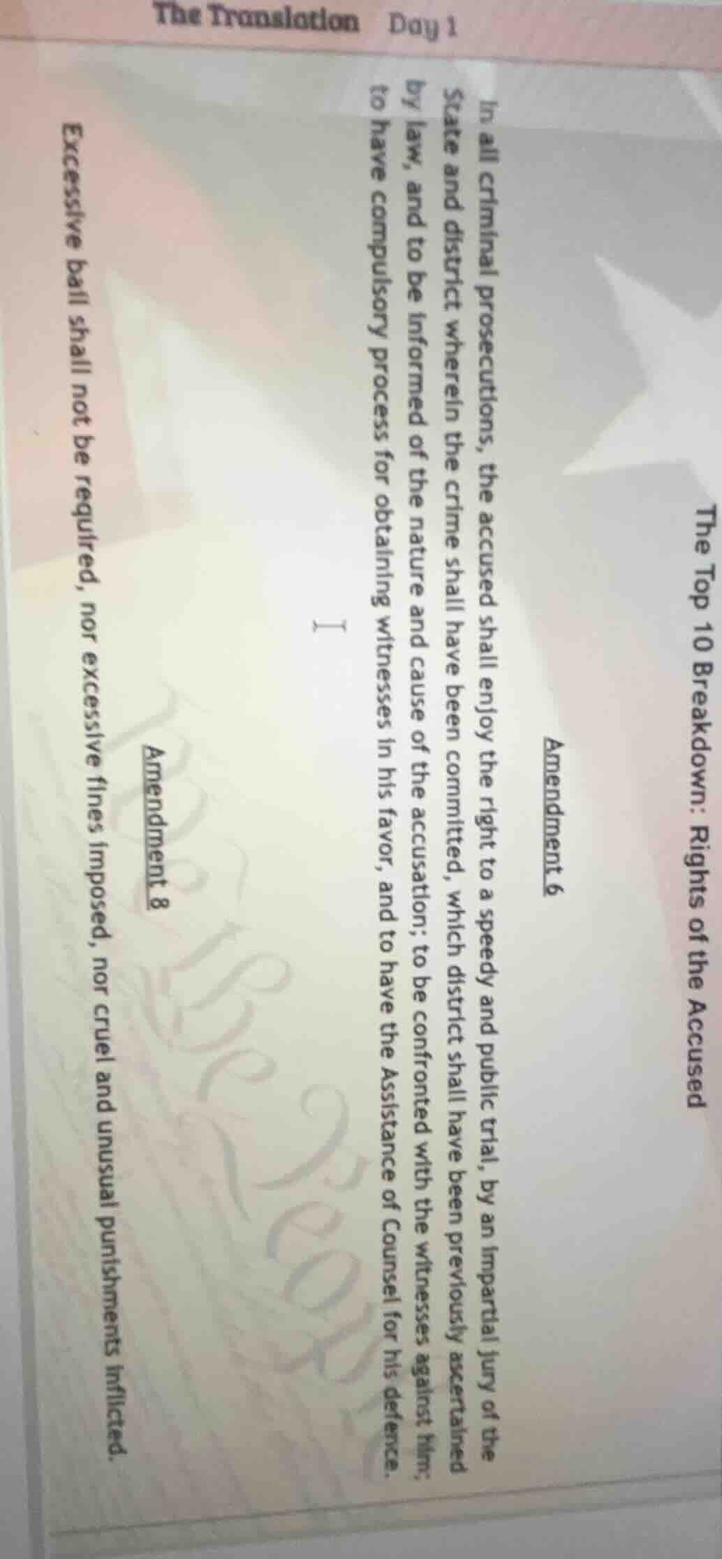 the translation day 1 the top 10 breakdown: rights of the accused amend…