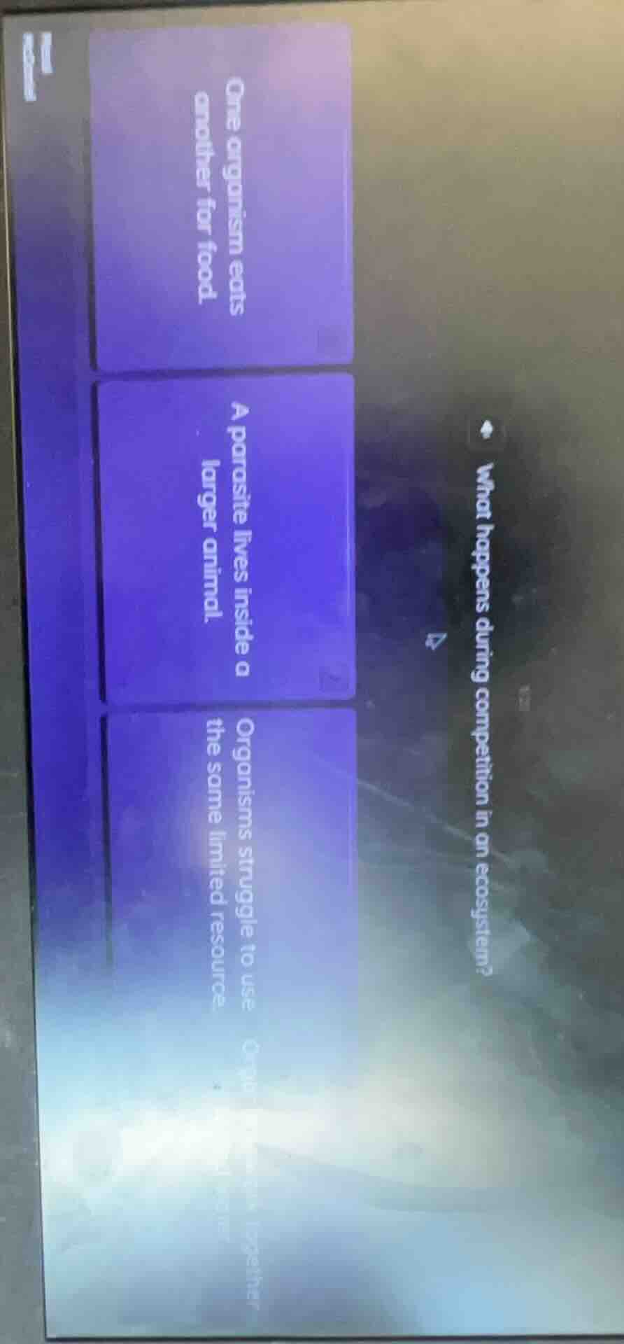 what happens during competition in an ecosystem? one organism eats anot…