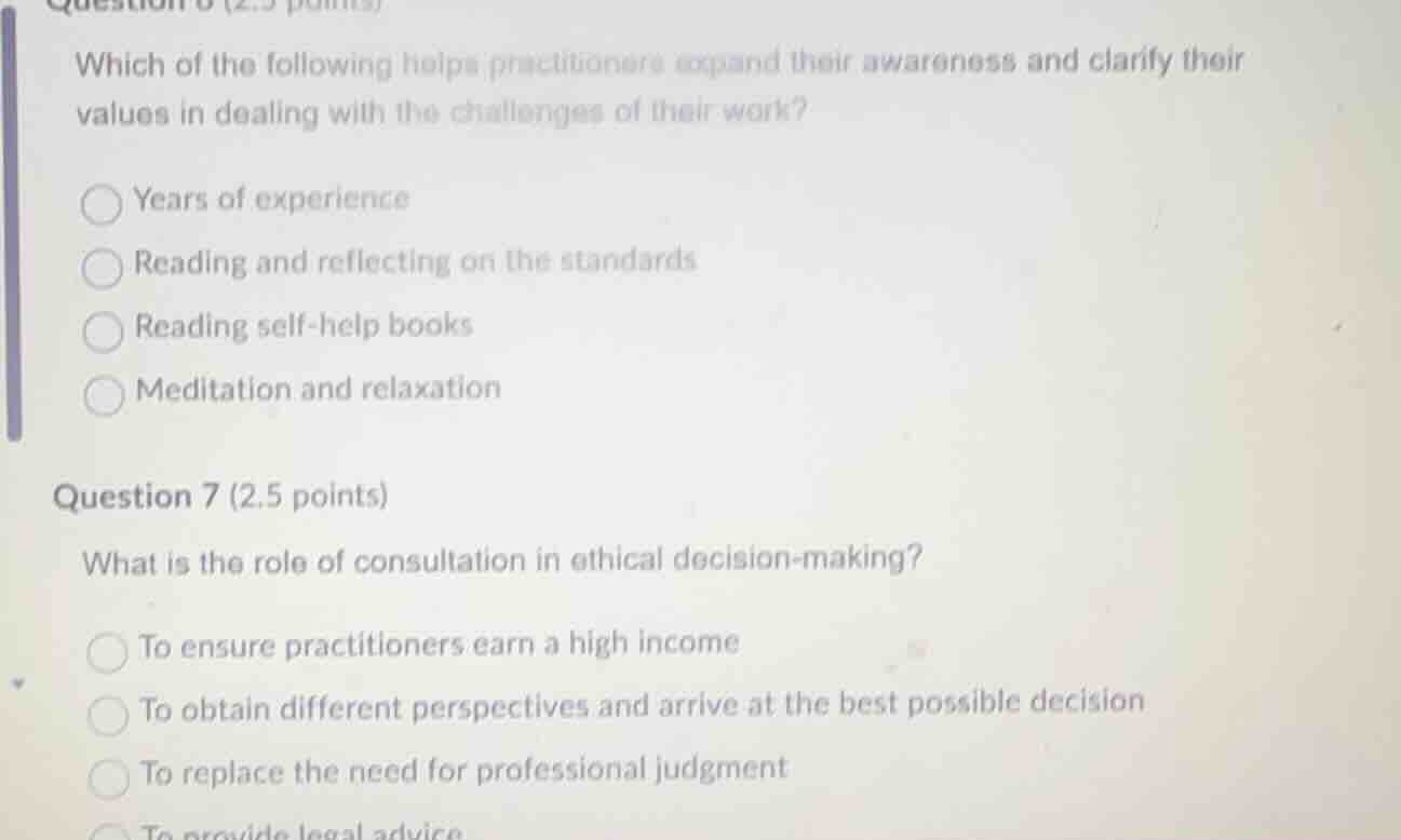 question 6 (2.5 points) which of the following helps practitioners expa…