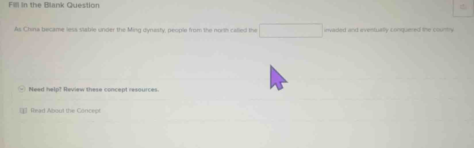 fill in the blank question as china became less stable under the ming d…