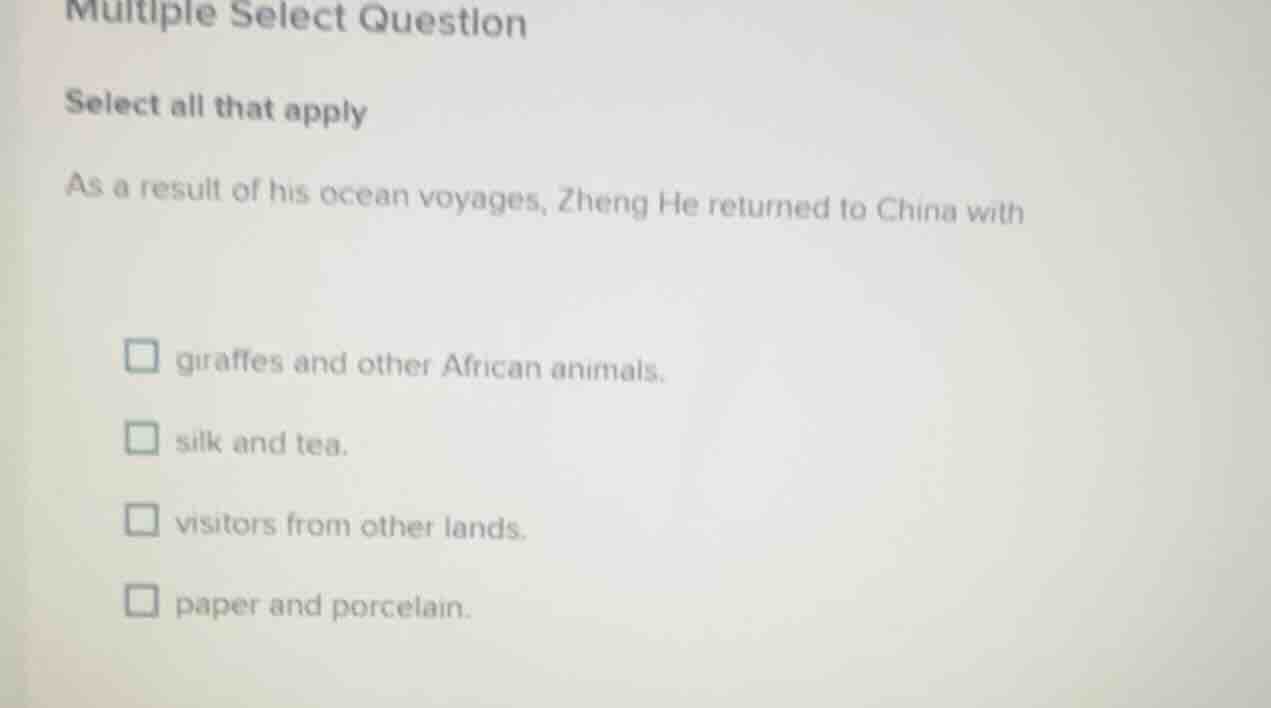 multiple select question select all that apply as a result of his ocean…