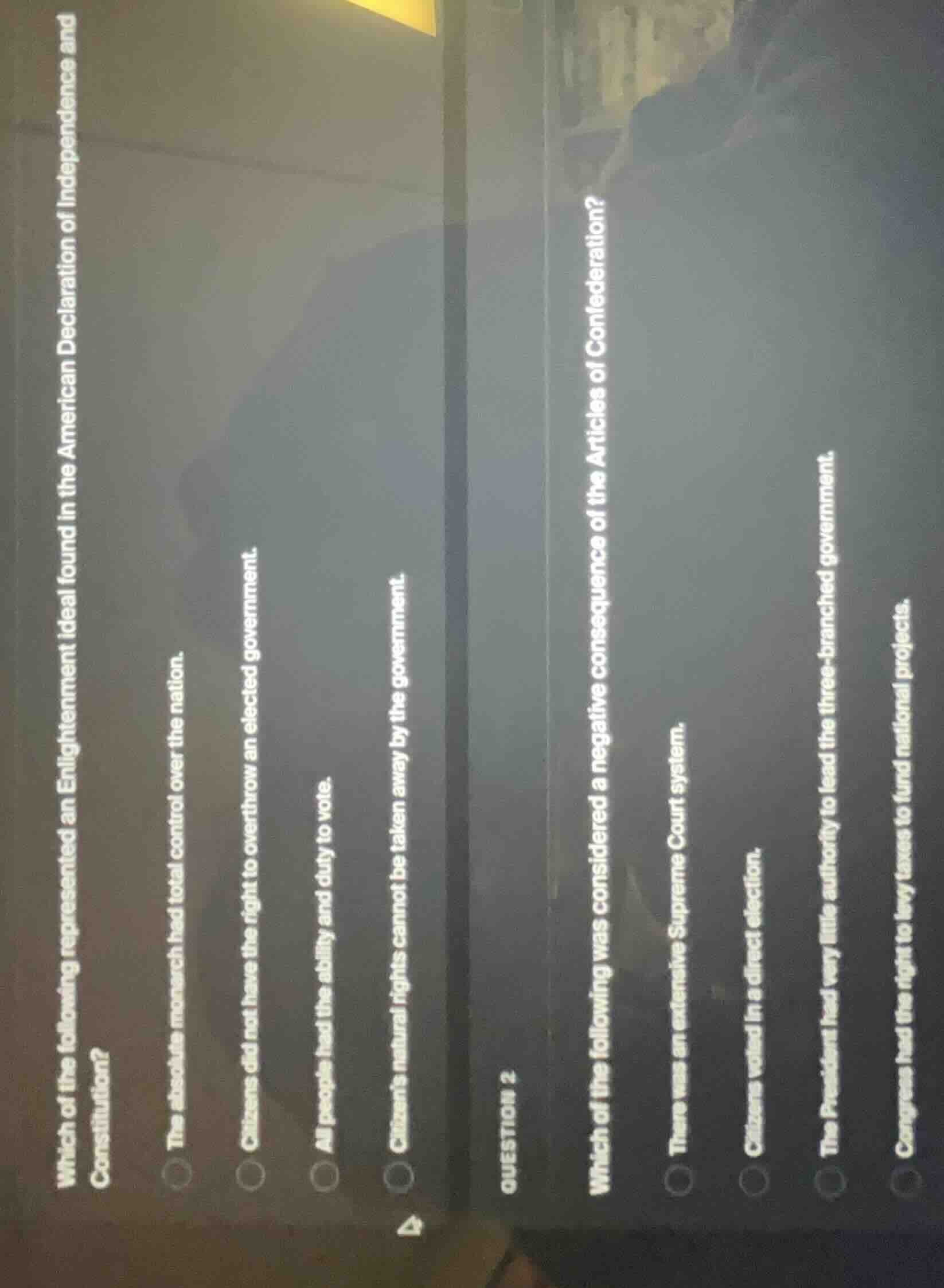 which of the following represented an enlightenment ideal found in the …