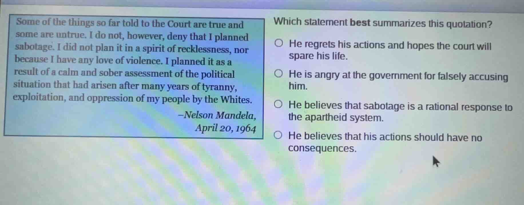 some of the things so far told to the court are true and some are untru…