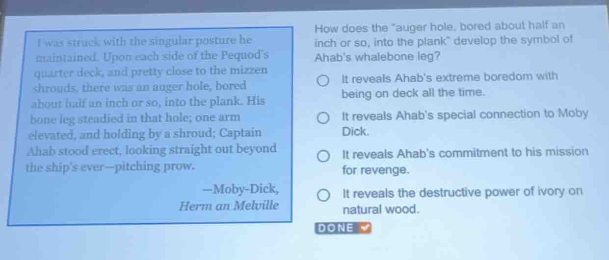 i was struck with the singular posture he maintained. upon each side of…