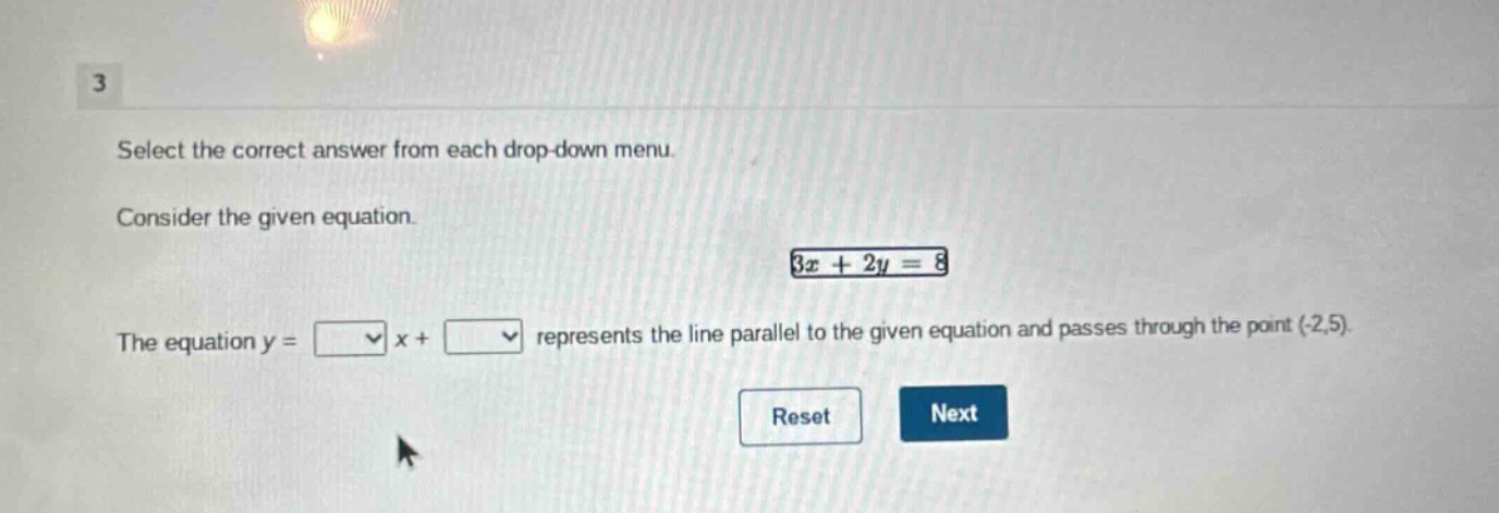 3 select the correct answer from each drop - down menu. consider the gi…