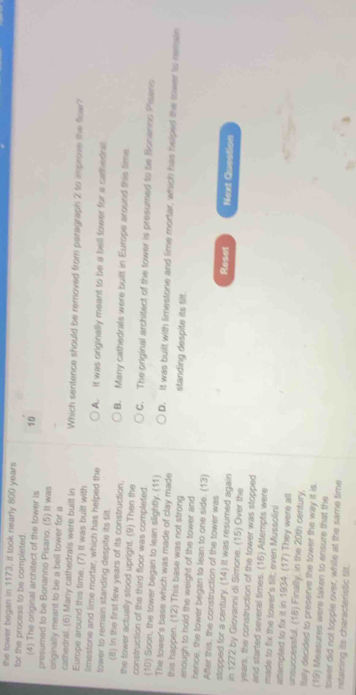 which sentence should be removed from paragraph 2 to improve the flow? …