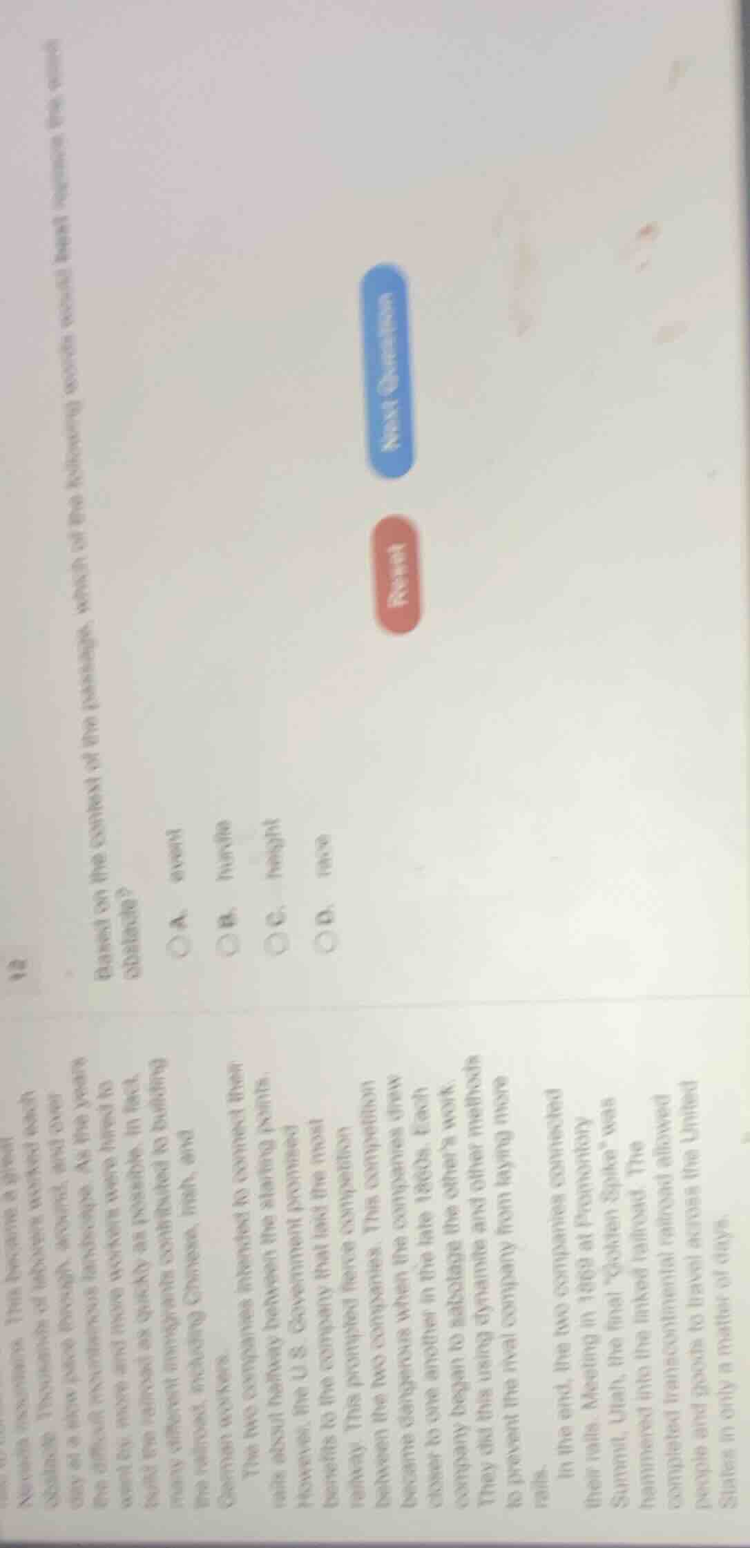 based on the context of the passage, which of the following words would…