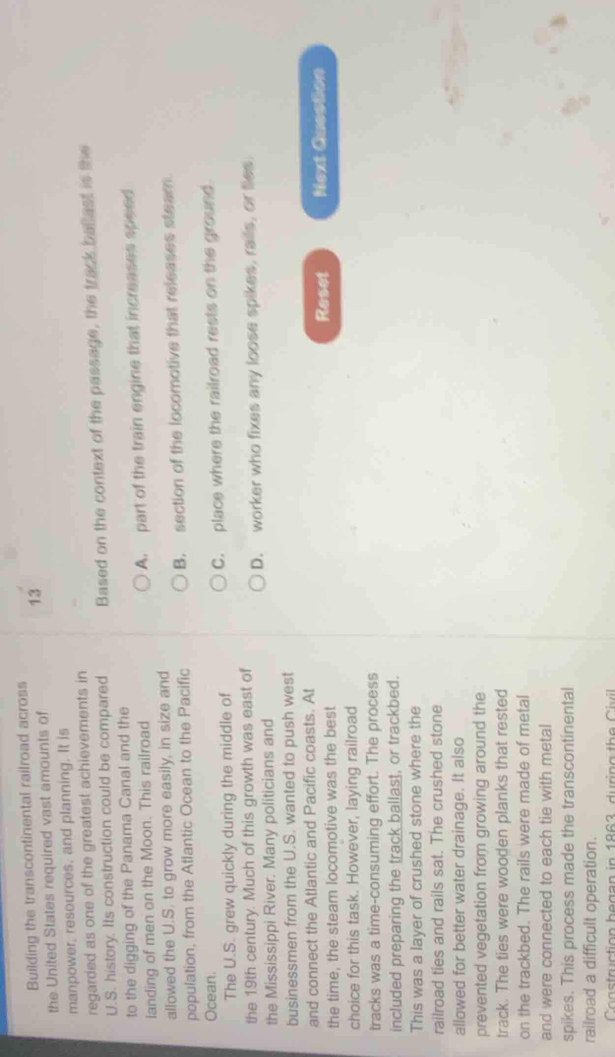 building the transcontinental railroad across the united states require…