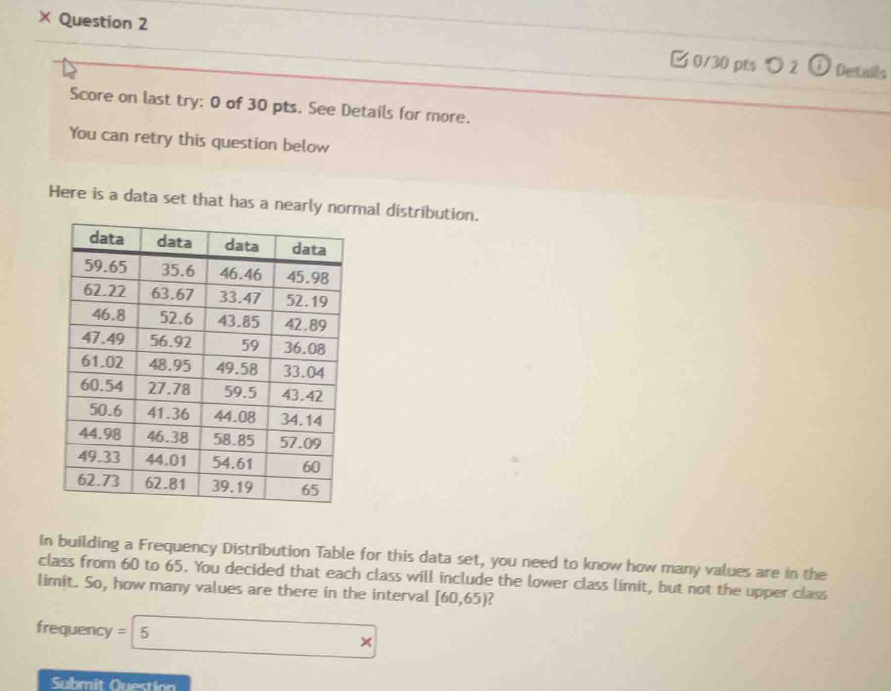question 2 score on last try: 0 of 30 pts. see details for more. you ca…