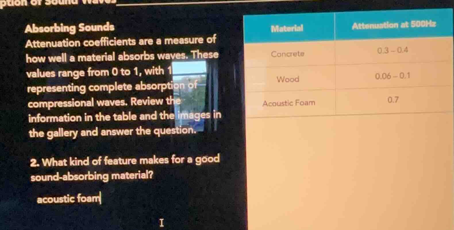 absorbing sounds attenuation coefficients are a measure of how well a m…