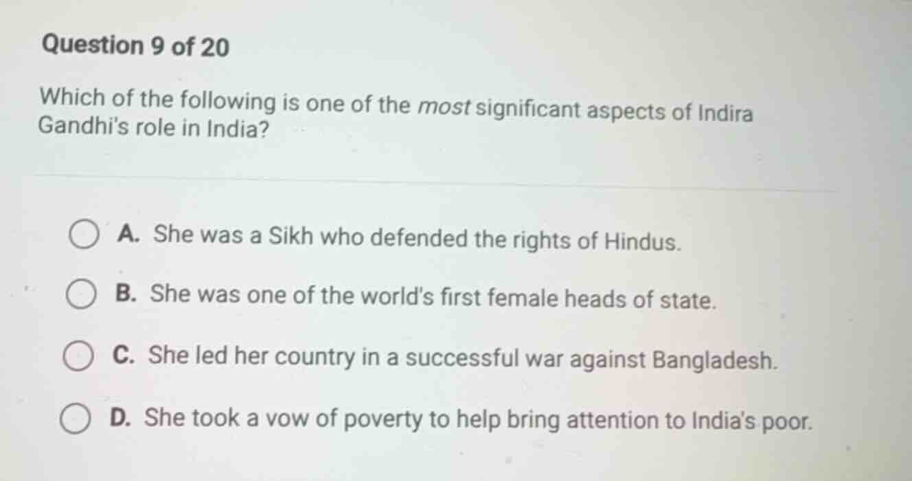 question 9 of 20 which of the following is one of the most significant …