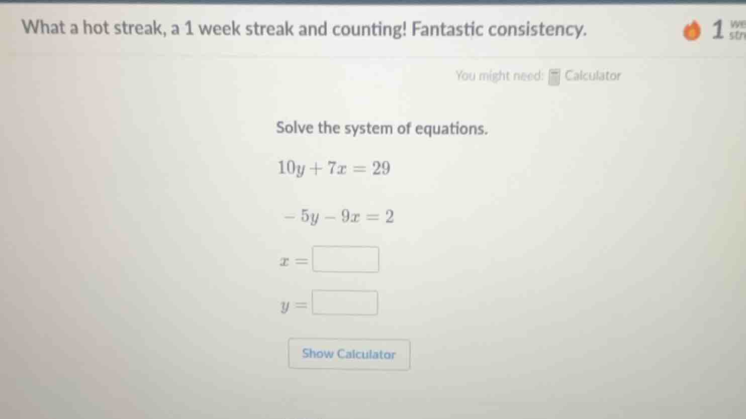 what a hot streak, a 1 week streak and counting! fantastic consistency.…