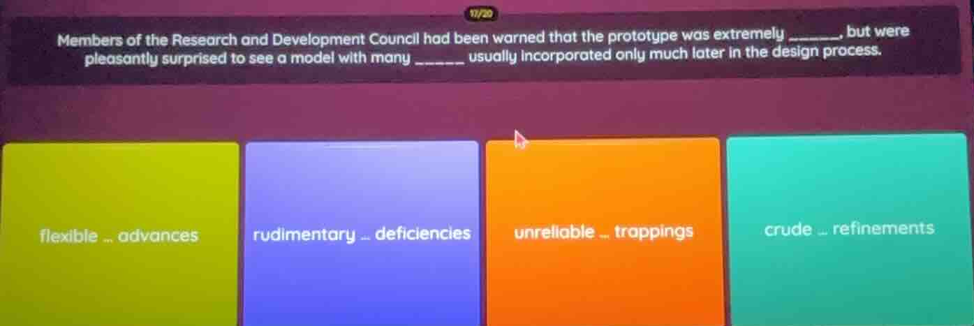 members of the research and development council had been warned that th…