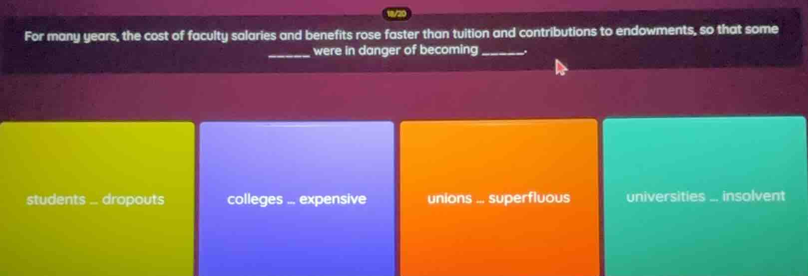 for many years, the cost of faculty salaries and benefits rose faster t…