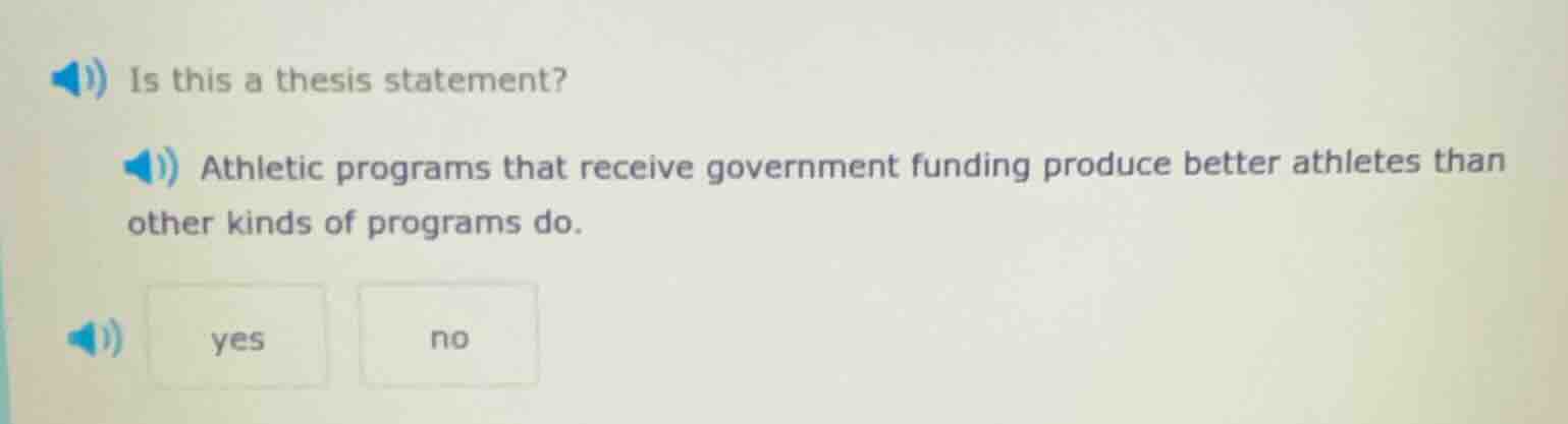 is this a thesis statement? athletic programs that receive government f…