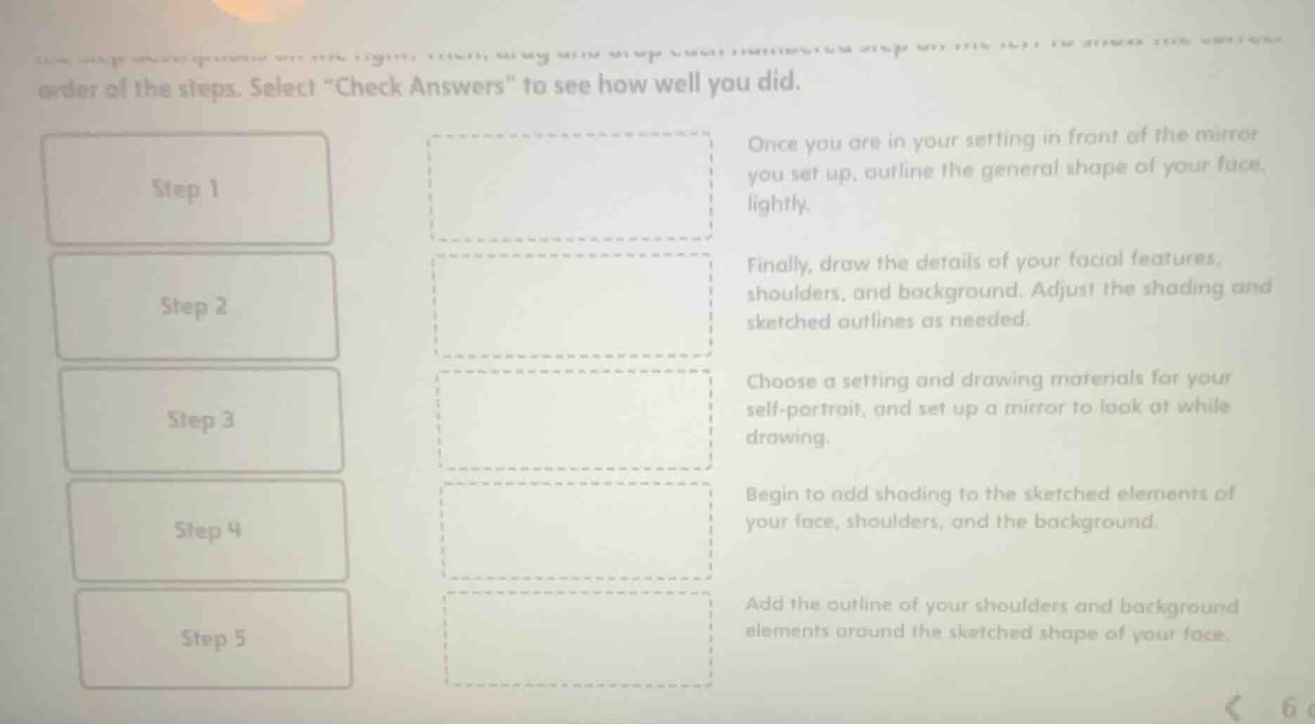 order of the steps. select \check answers\ to see how well you did. onc…