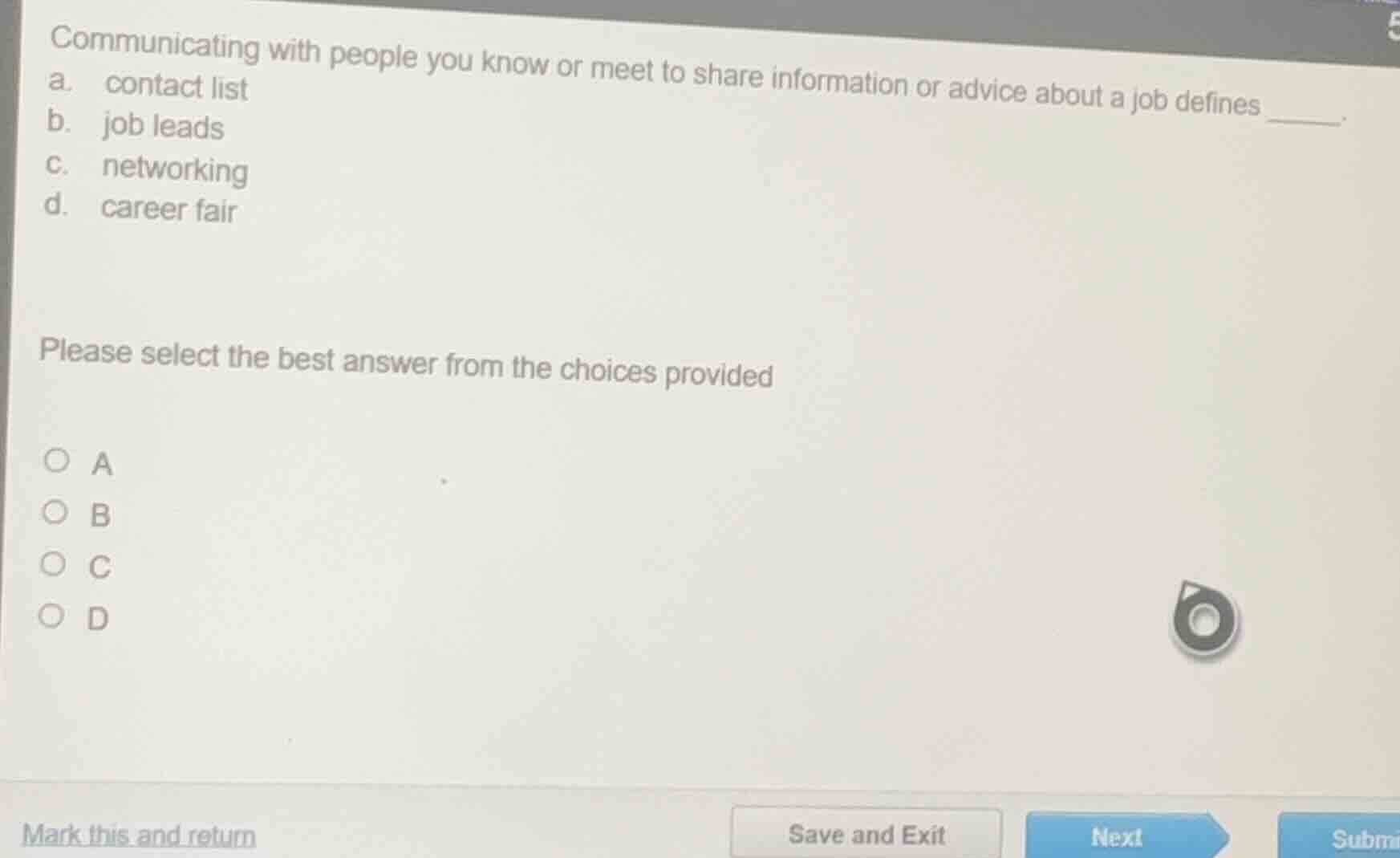 communicating with people you know or meet to share information or advi…