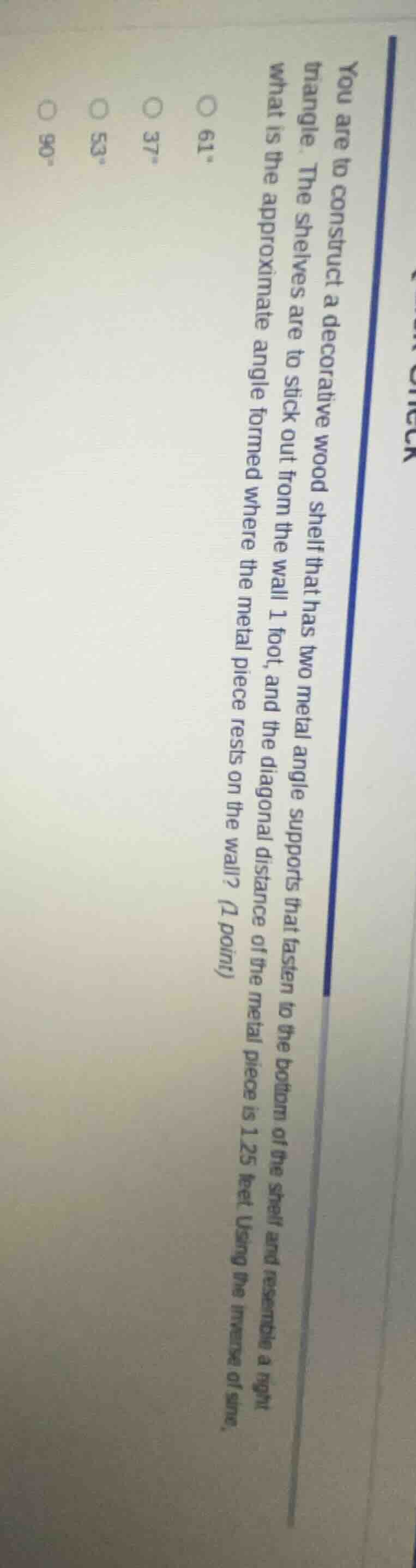 you are to construct a decorative wood shelf that has two metal angle s…