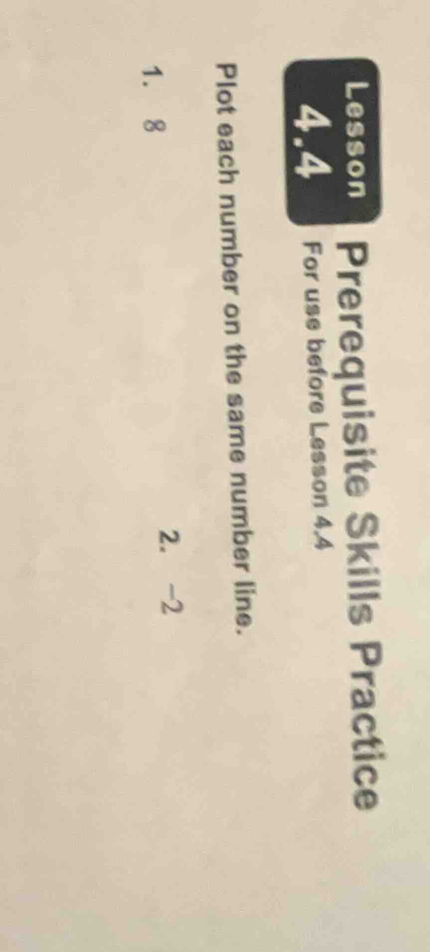 lesson 4.4 prerequisite skills practice for use before lesson 4.4 plot …