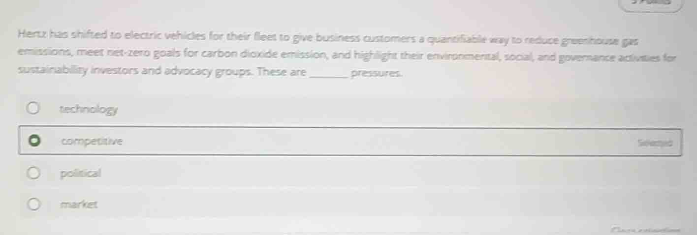 hertz has shifted to electric vehicles for their fleet to give business…