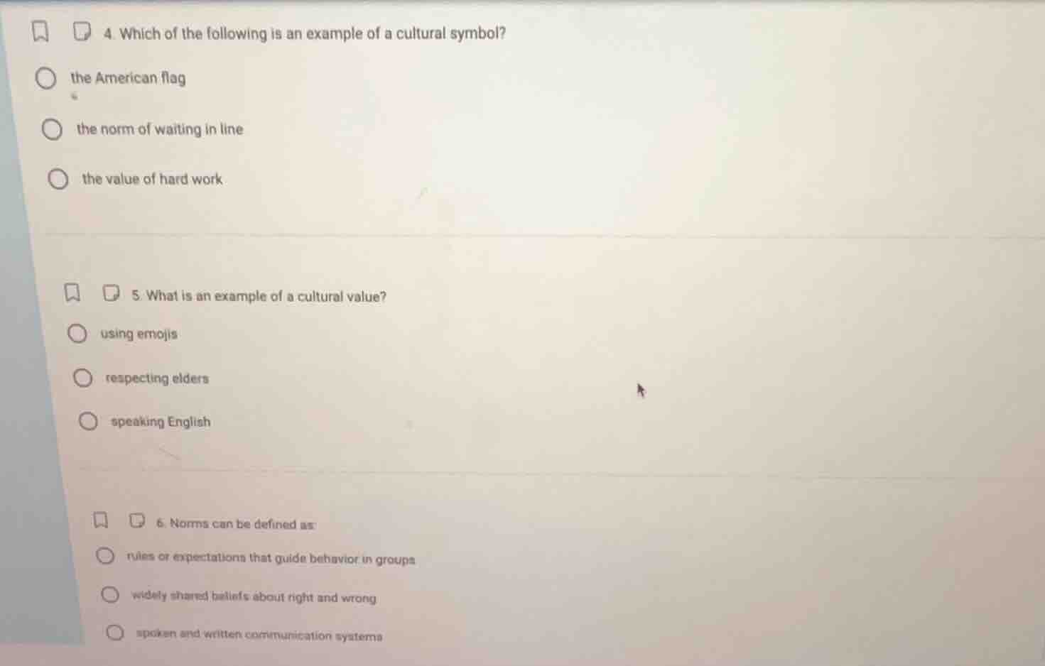 4. which of the following is an example of a cultural symbol? the ameri…