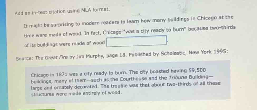 add an in - text citation using mla format. it might be surprising to m…