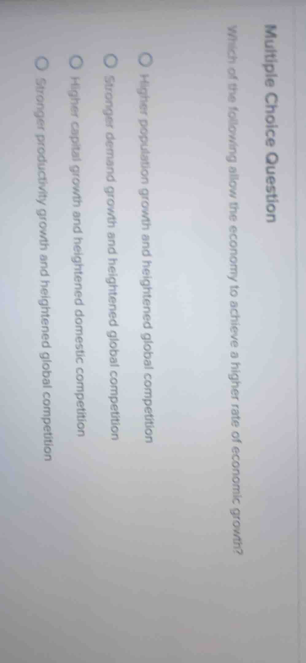 multiple choice question which of the following allow the economy to ac…