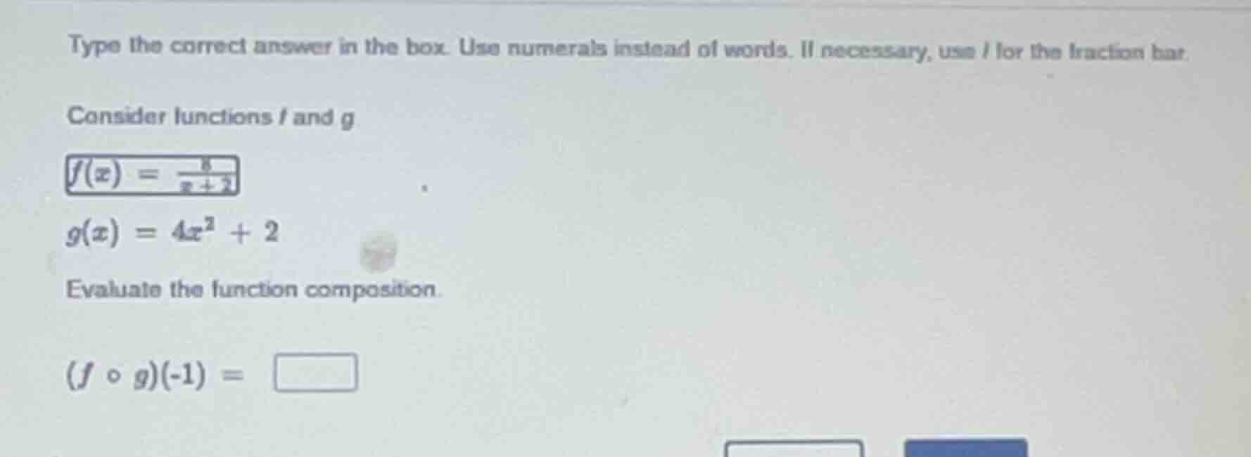 type the correct answer in the box. use numerals instead of words. if n…