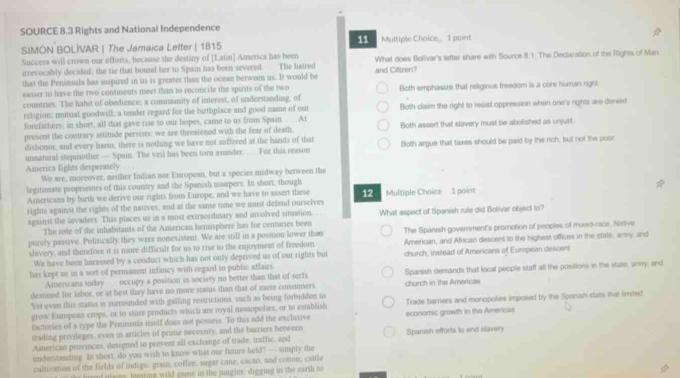 source 8.3 rights and national independence simón bolivar | the jamaica…