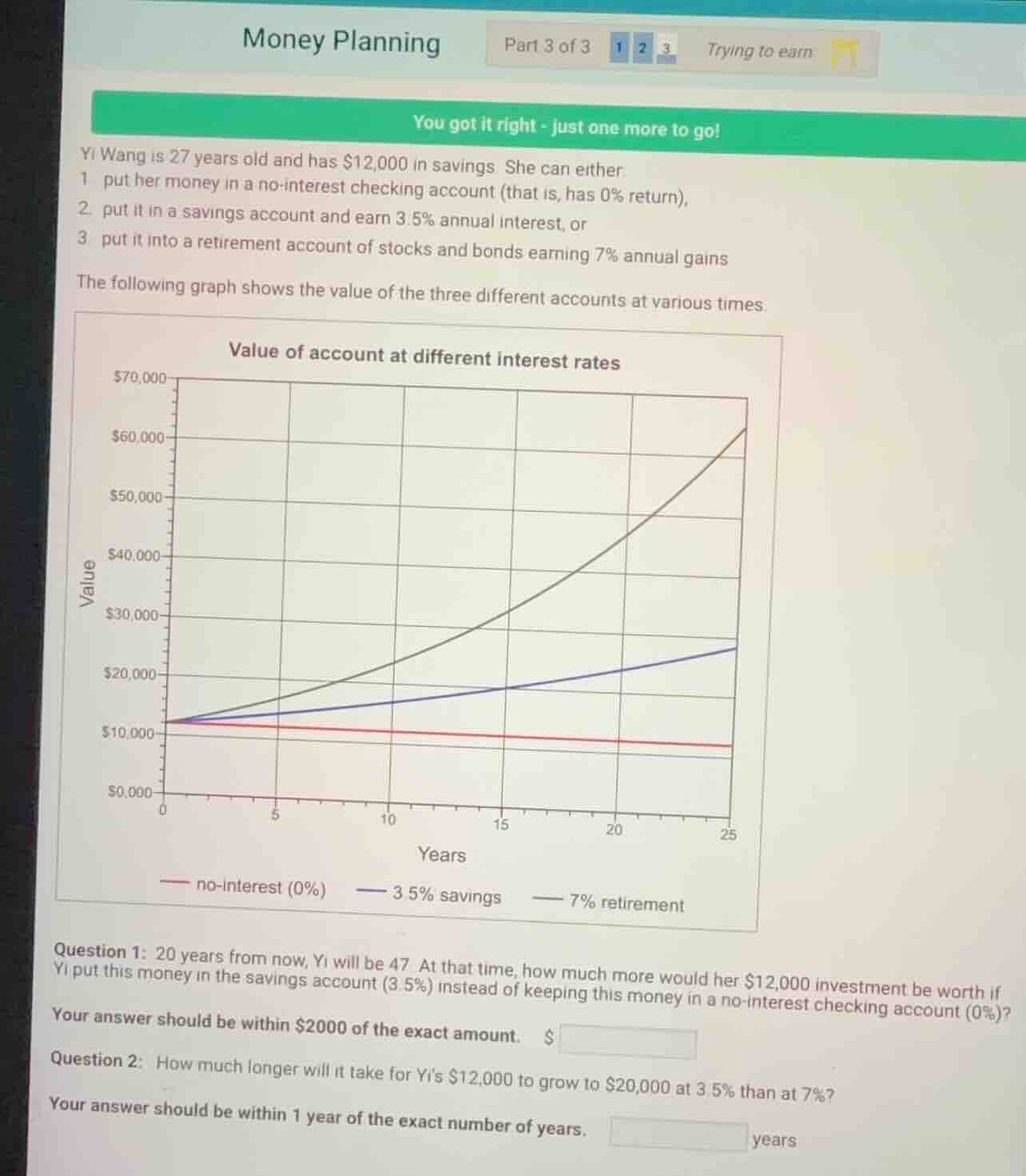 money planning part 3 of 3 1 2 3 trying to earn you got it right - just…