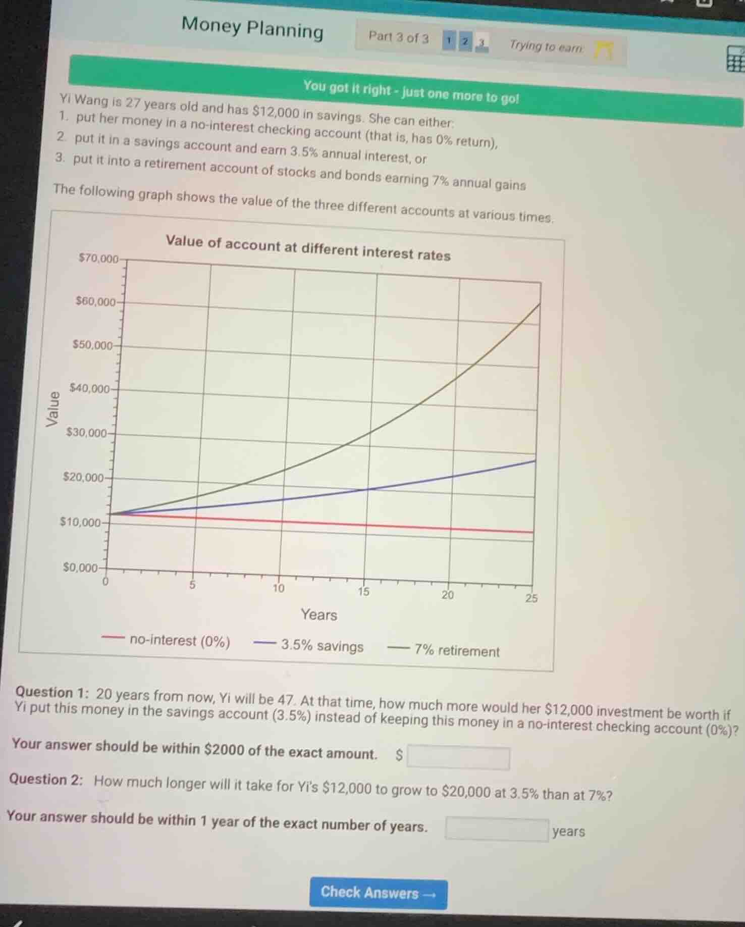 money planning part 3 of 3 1 2 3 trying to earn: you got it right - jus…