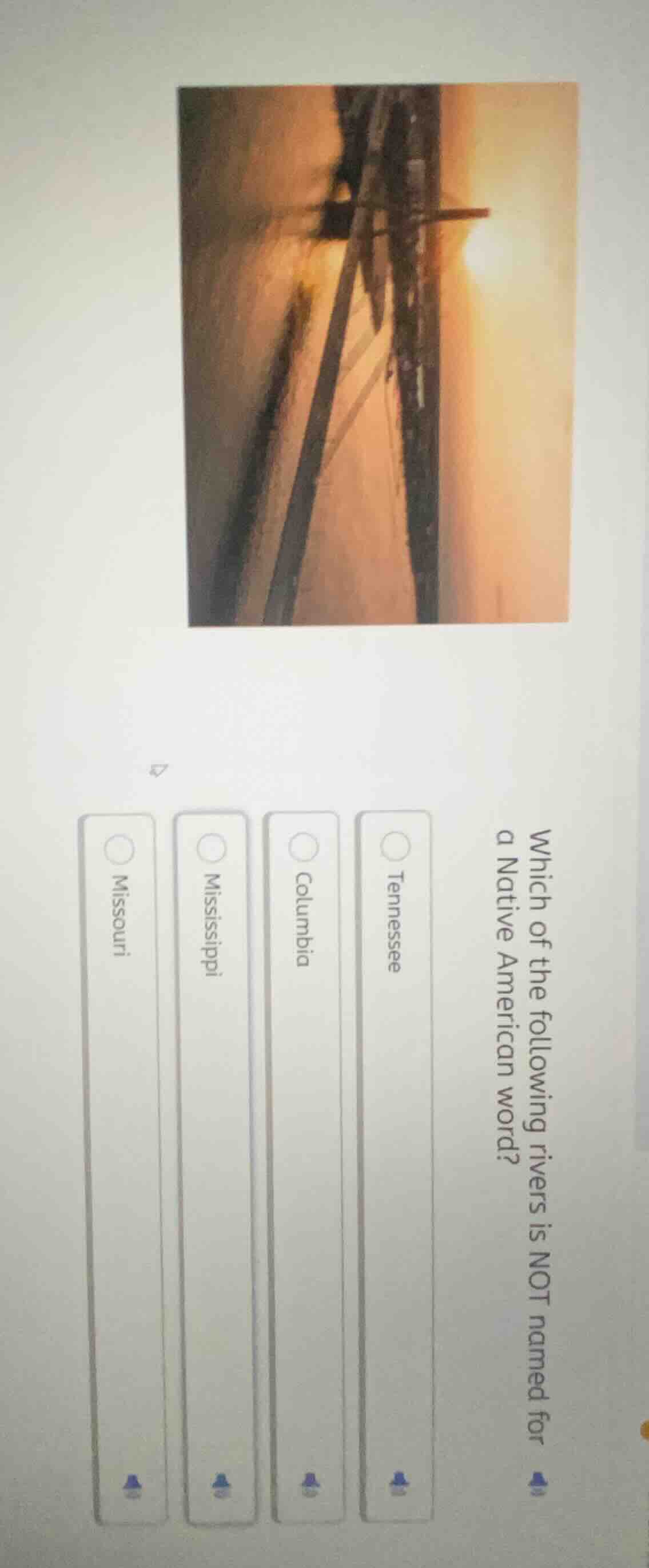 which of the following rivers is not named for a native american word? …