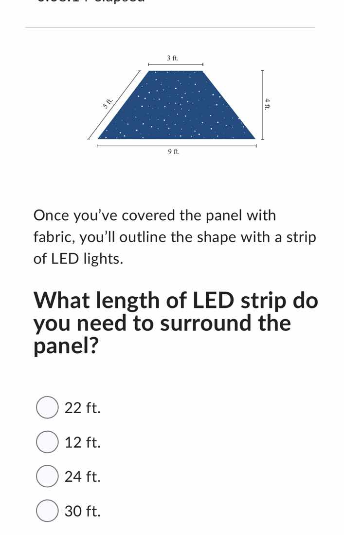 once you’ve covered the panel with fabric, you’ll outline the shape wit…