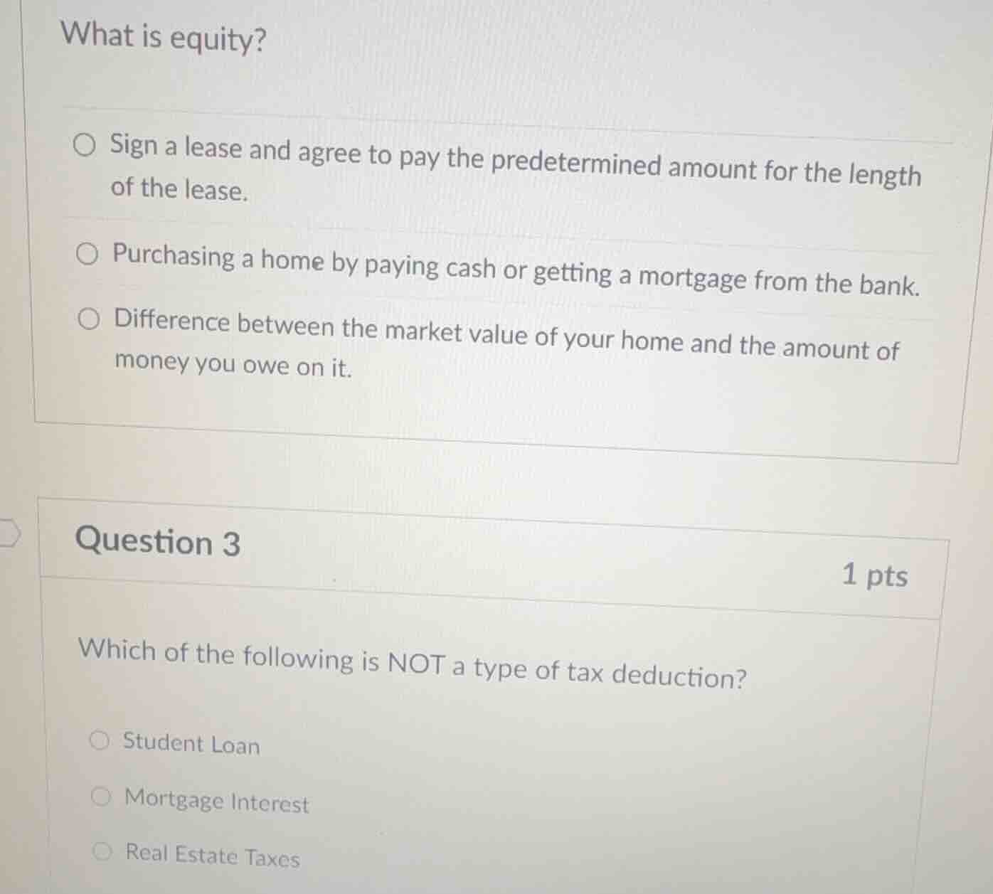 what is equity? ○ sign a lease and agree to pay the predetermined amoun…