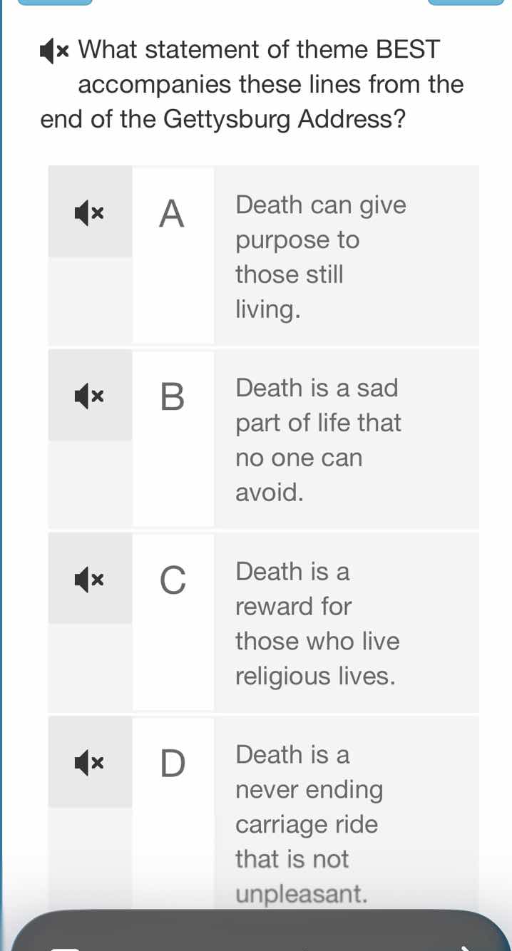 what statement of theme best accompanies these lines from the end of th…