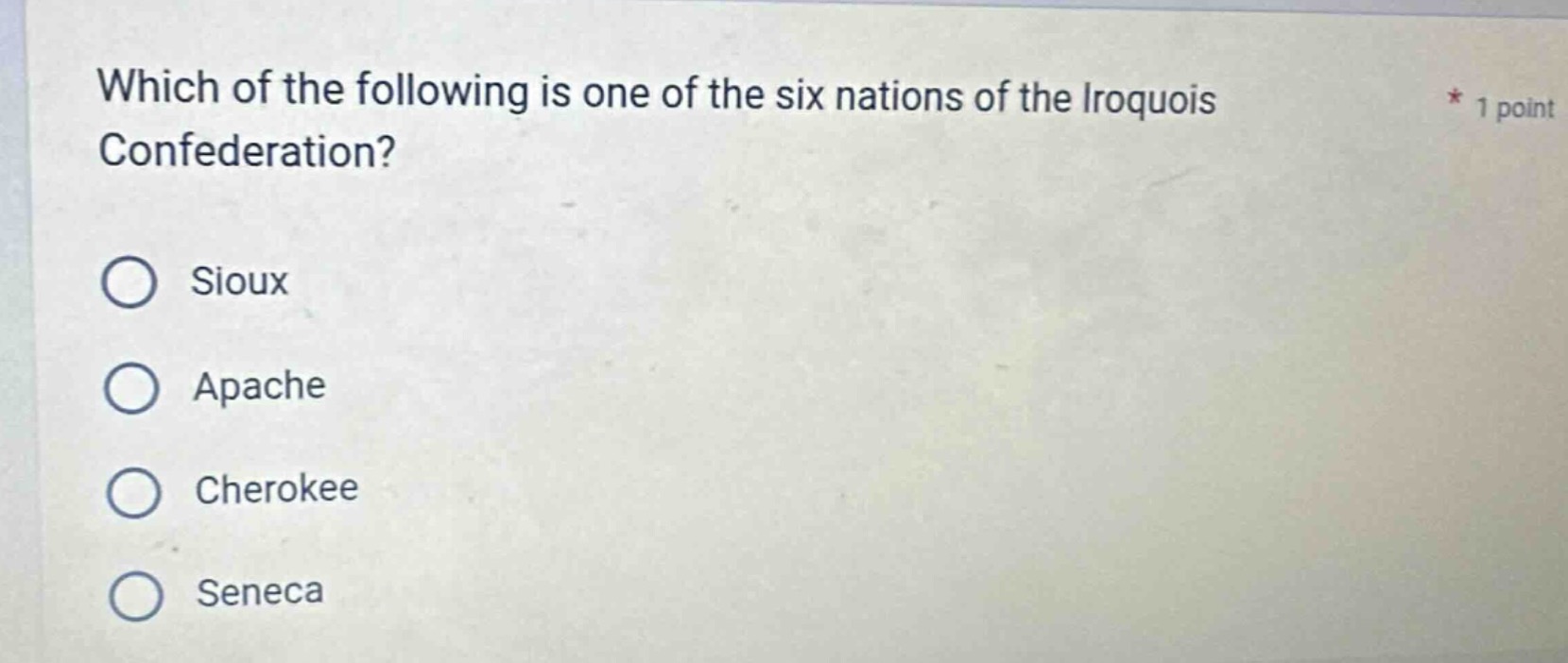 which of the following is one of the six nations of the iroquois confed…