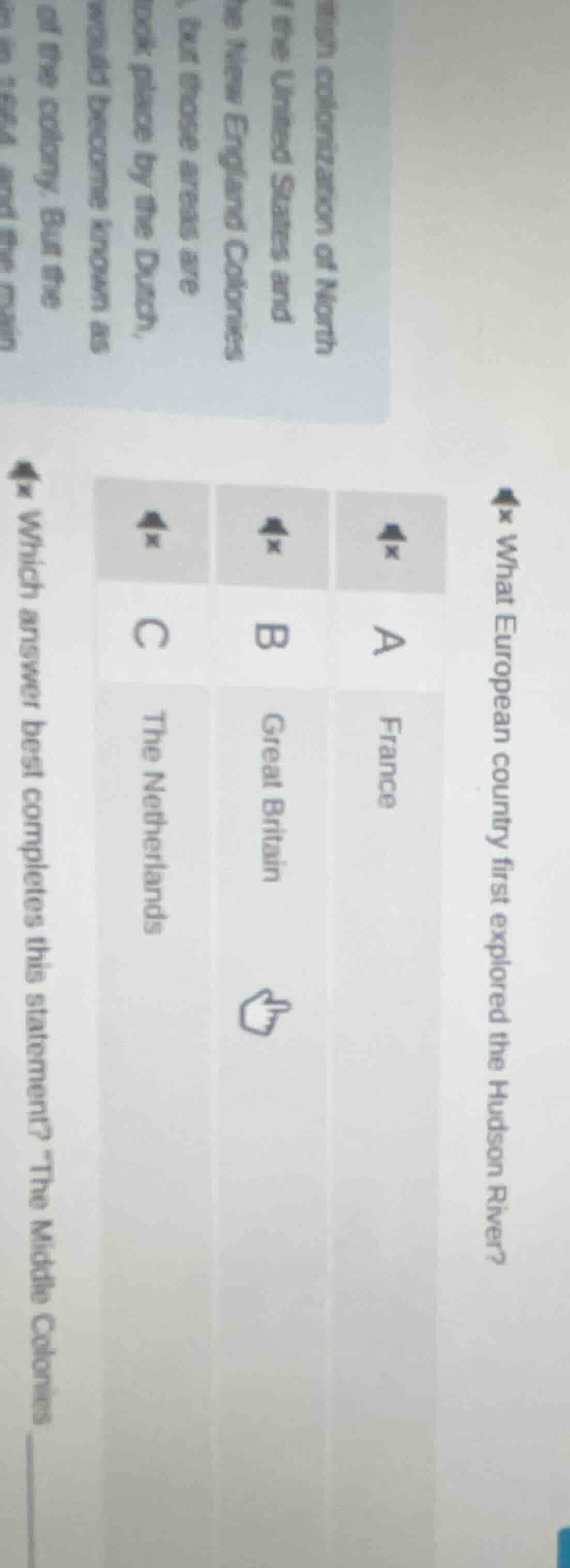 what european country first explored the hudson river? which answer bes…